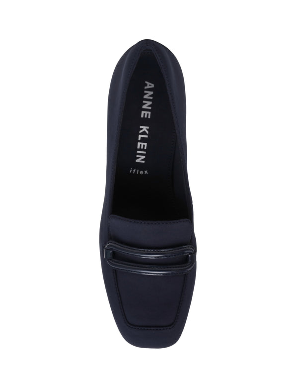 Anne Klein Toni Loafer Pump Black Stretch