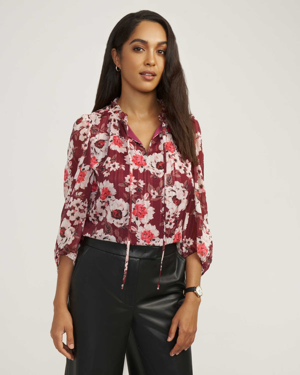 anne klein Tulla Blouse- Sale Elderberry Combo