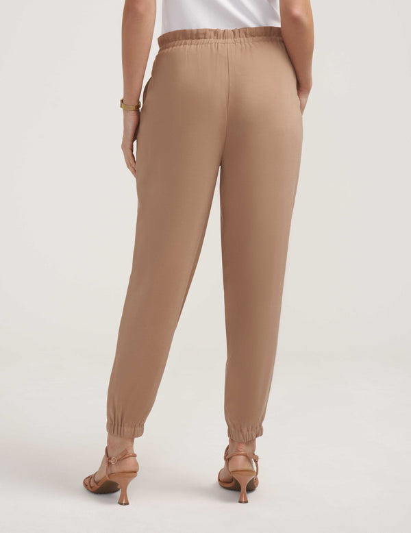 Anne Klein Twill Jogger- Sale Light Coffee