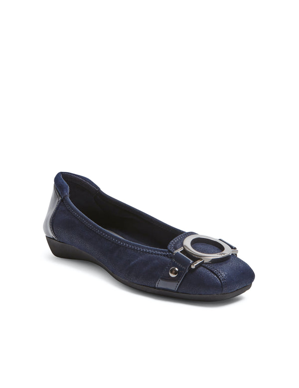 anne klein Umeko Flats Dark Navy Multi Fabric