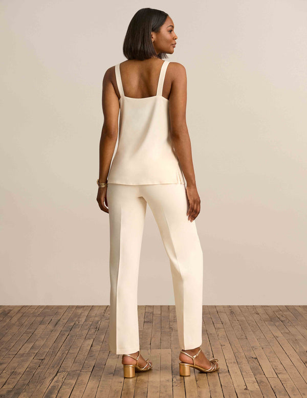 Anne Klein V Neck Tunic Cami Anne White