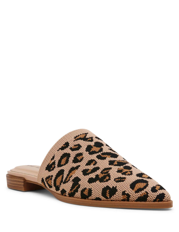 Anne Klein Vassar Knit Mule Leopard