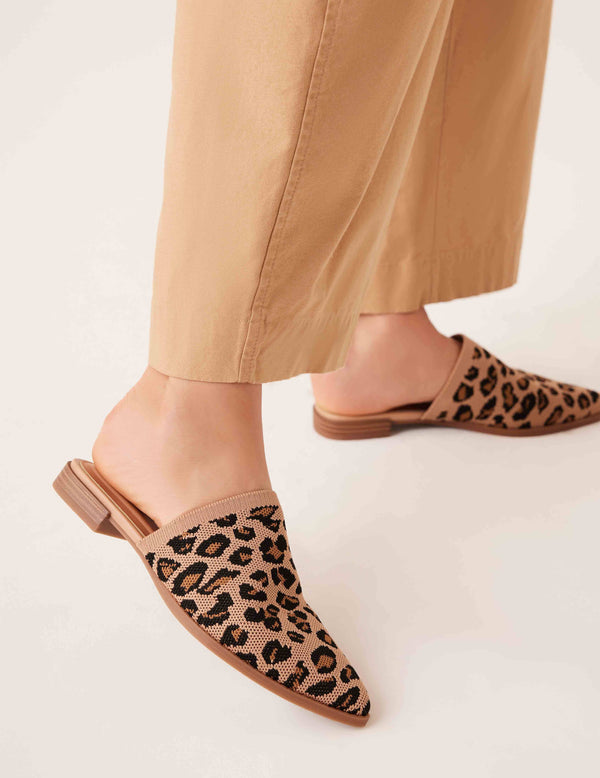 anne klein Vassar Knit Mule Leopard