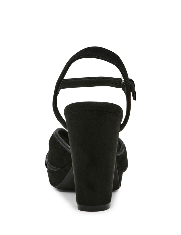 Anne Klein Verde Platform Heel Black Suede