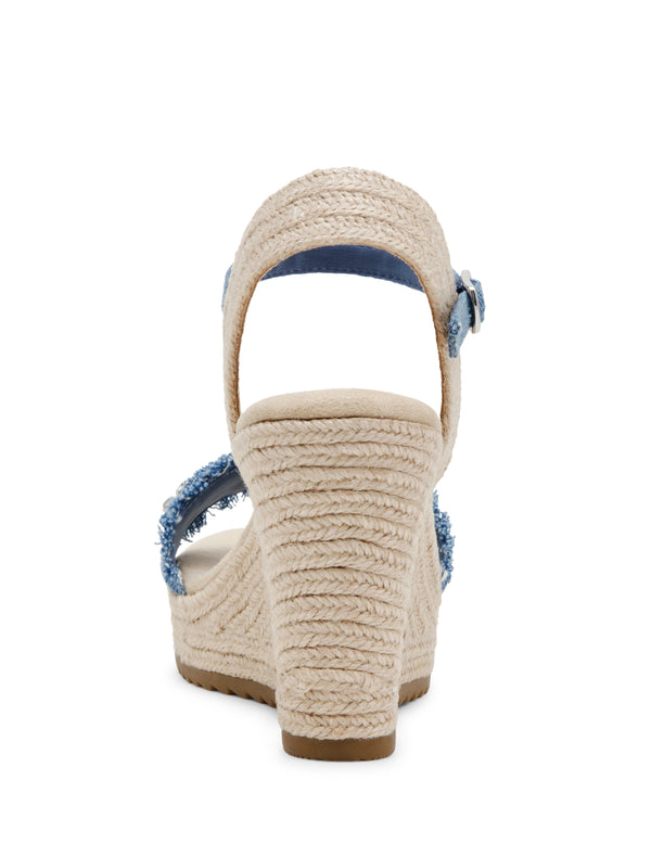 Anne Klein Wilton Crystal Wedge Denim