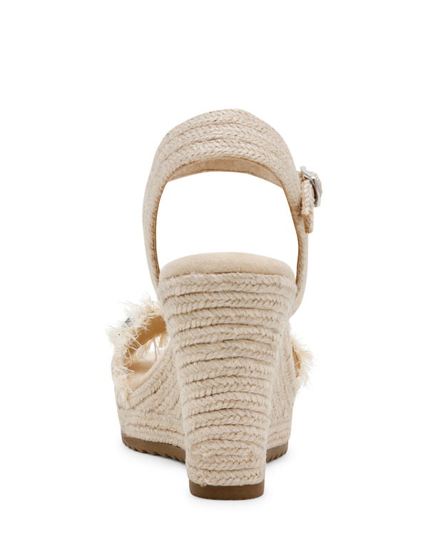 Anne Klein Wilton Crystal Wedge Natural Raffia