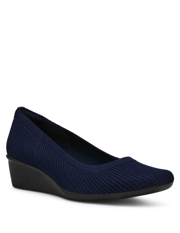 anne klein Wisher Wedge Navy Knit