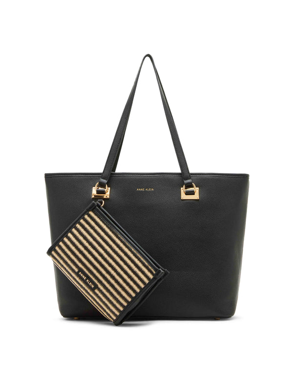 anne klein Work Tote With Pouch Black
