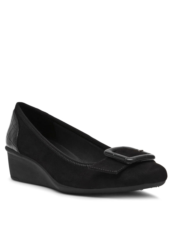 Anne Klein Wyatt Wedge Black