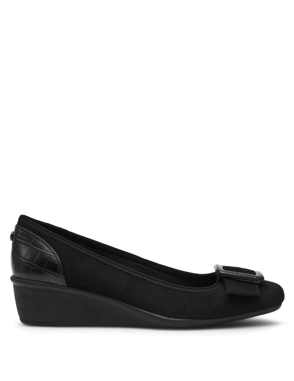 Anne Klein Wyatt Wedge Black