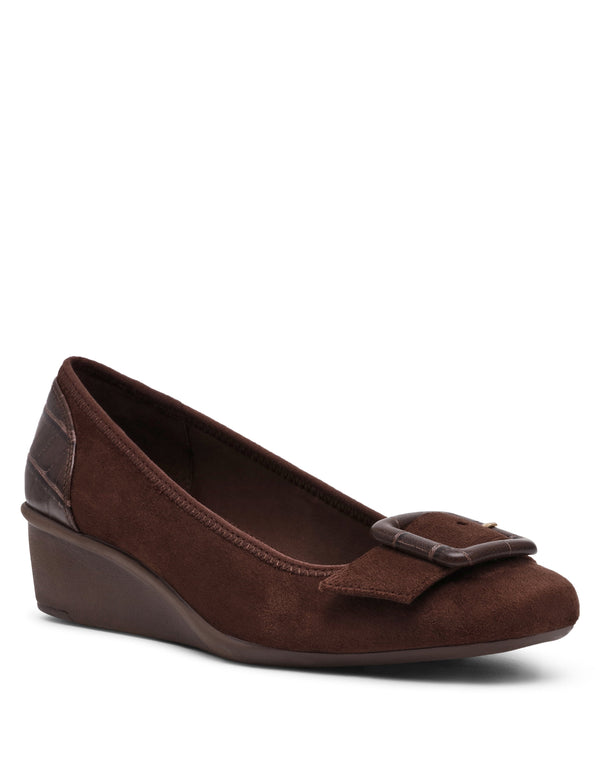 anne klein Wyatt Wedge Chocolate