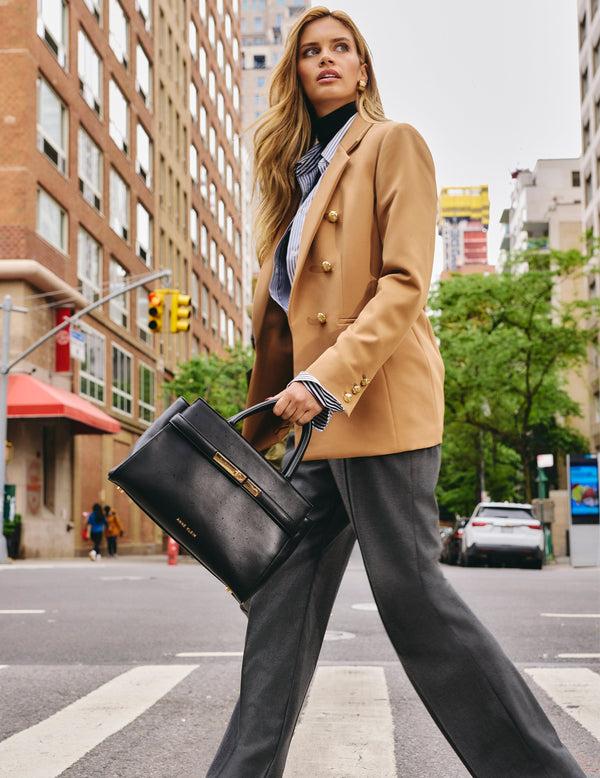 anne klein Anne Stretch Faux Double Breasted Jacket Vicuna