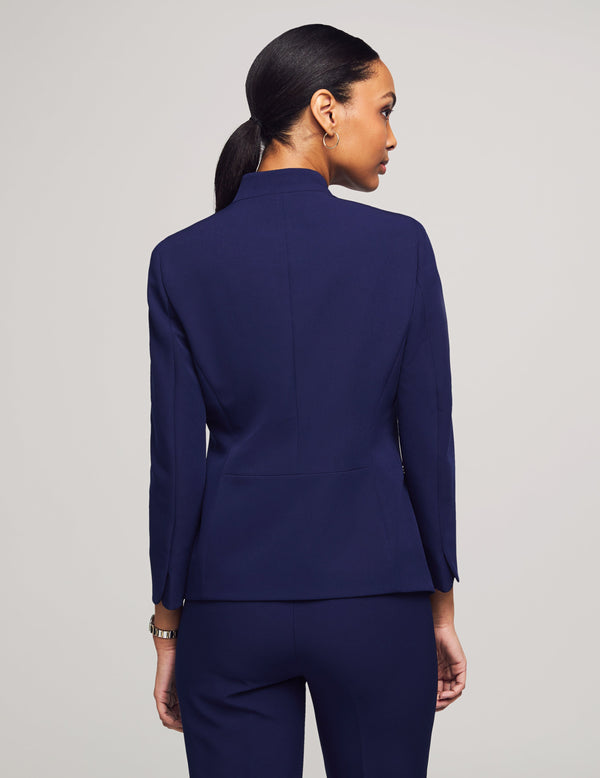 Anne Klein Anne Stretch Zipper Pocket Cardigan Jacket- Sale Distant Mountain