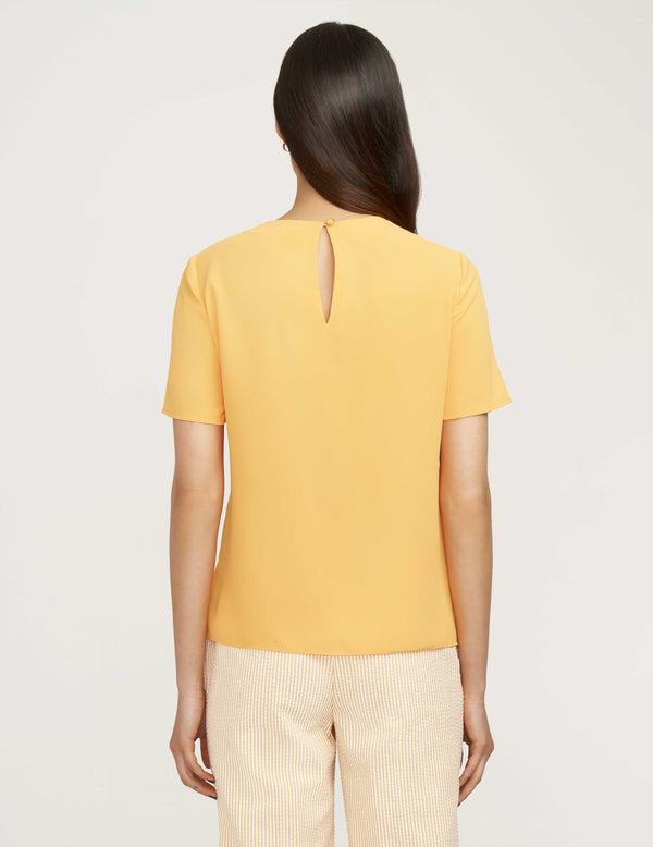 Anne Klein Asymmetrical Blouse- Sale Mondrian Yellow