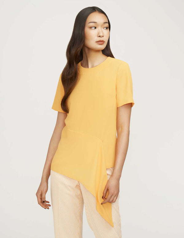 anne klein Asymmetrical Blouse- Sale Mondrian Yellow