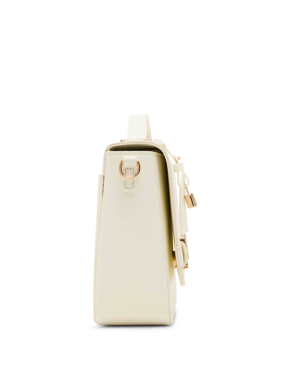 Anne Klein Belted Flap Crossbody With Convertible Strap Anne White