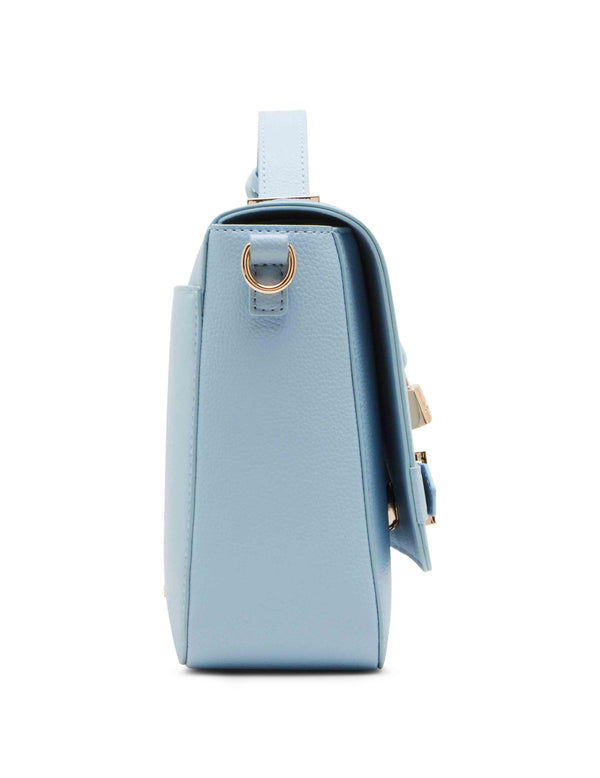 Anne Klein Belted Flap Crossbody With Convertible Strap Cloud Blue