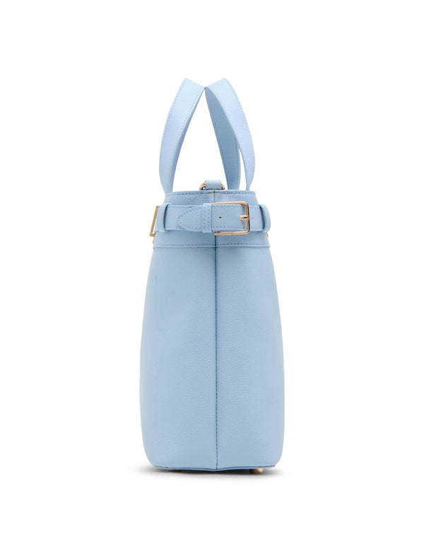 Anne Klein Belted Satchel With Convertible Strap Cloud Blue