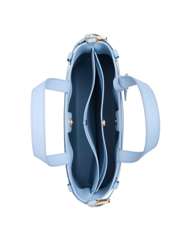 Anne Klein Belted Satchel With Convertible Strap Cloud Blue