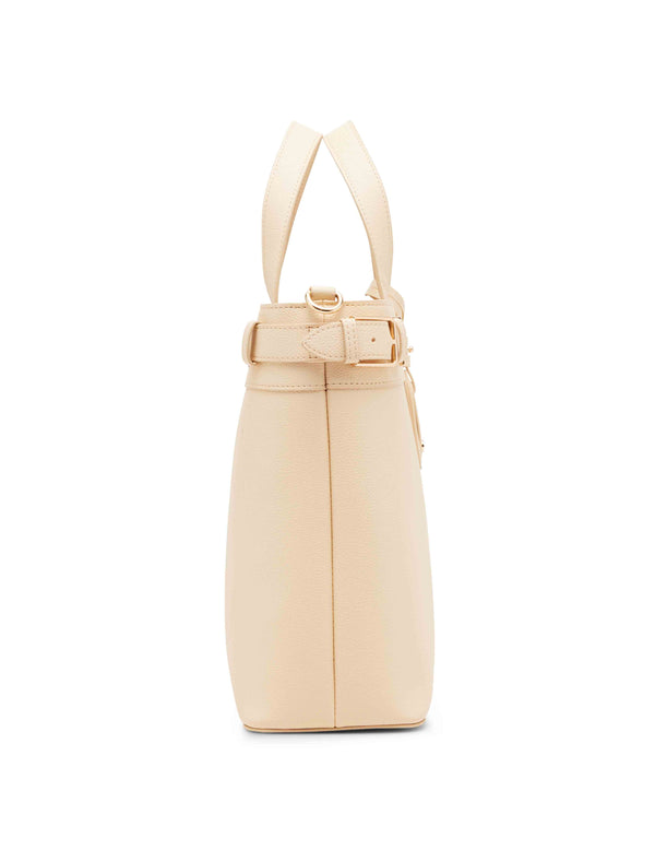 Anne Klein Belted Satchel With Convertible Strap Panne Cotta