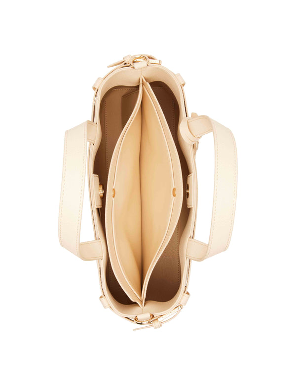 Anne Klein Belted Satchel With Convertible Strap Panne Cotta