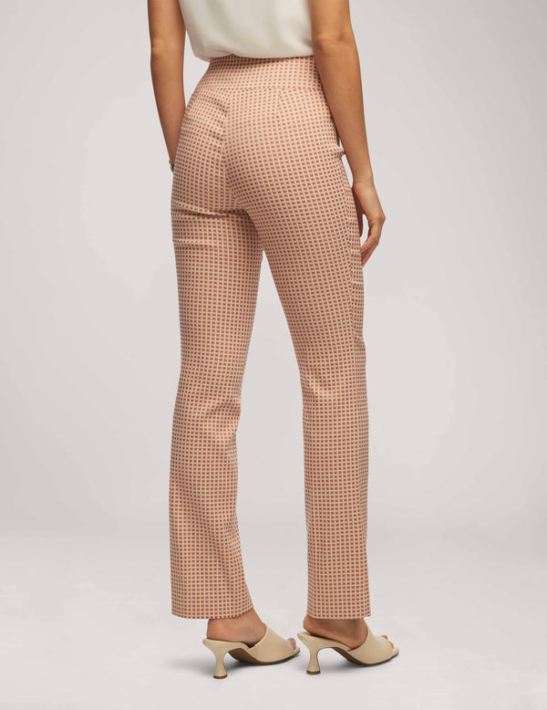 Anne Klein Box Tech Stretch High Rise Pull On Boot Leg- Sale Peach Blossom Multi