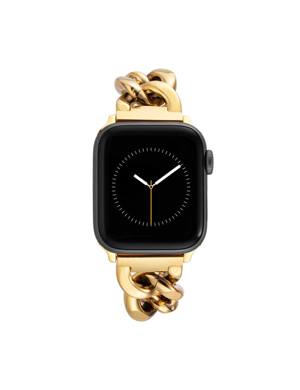 Anne Klein Chain Link Bracelet Band For Apple Watch® Gold-Tone