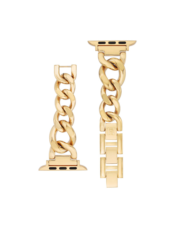 Anne Klein Chain Link Bracelet Band For Apple Watch® Gold-Tone