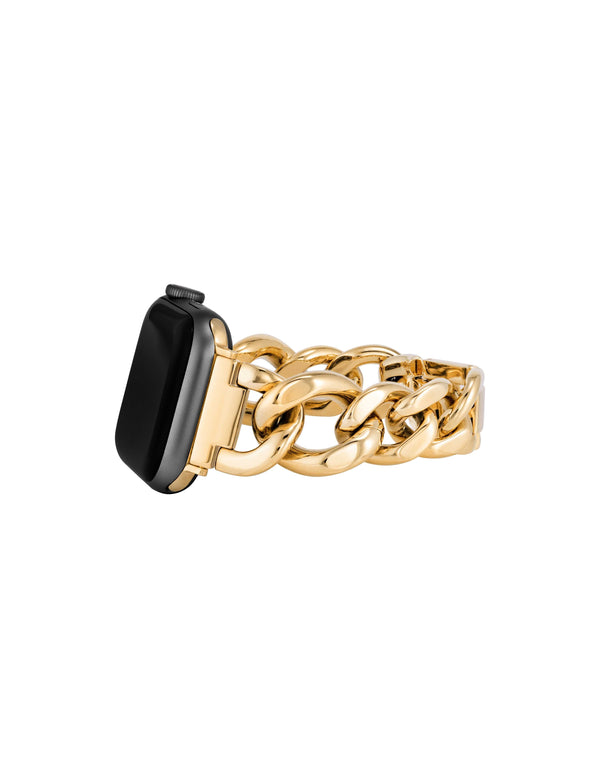 Anne Klein Chain Link Bracelet Band For Apple Watch® Gold-Tone