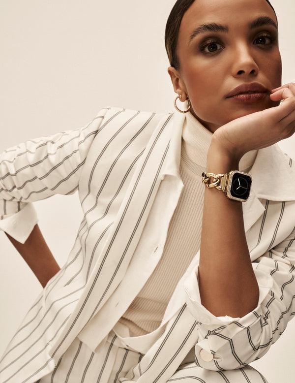 Anne Klein Chain Link Bracelet Band For Apple Watch® Rainbow