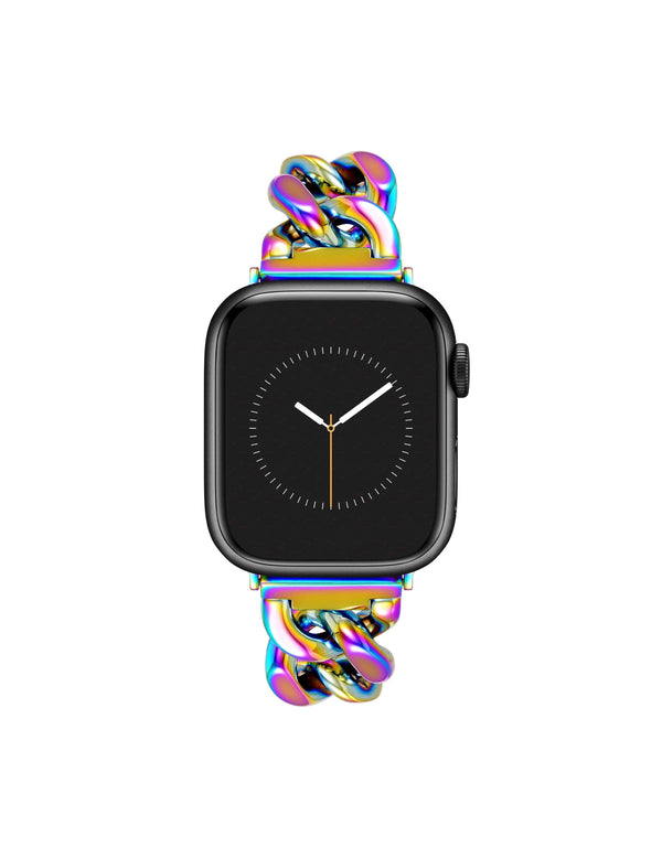 anne klein Chain Link Bracelet Band for Apple Watch® Rainbow