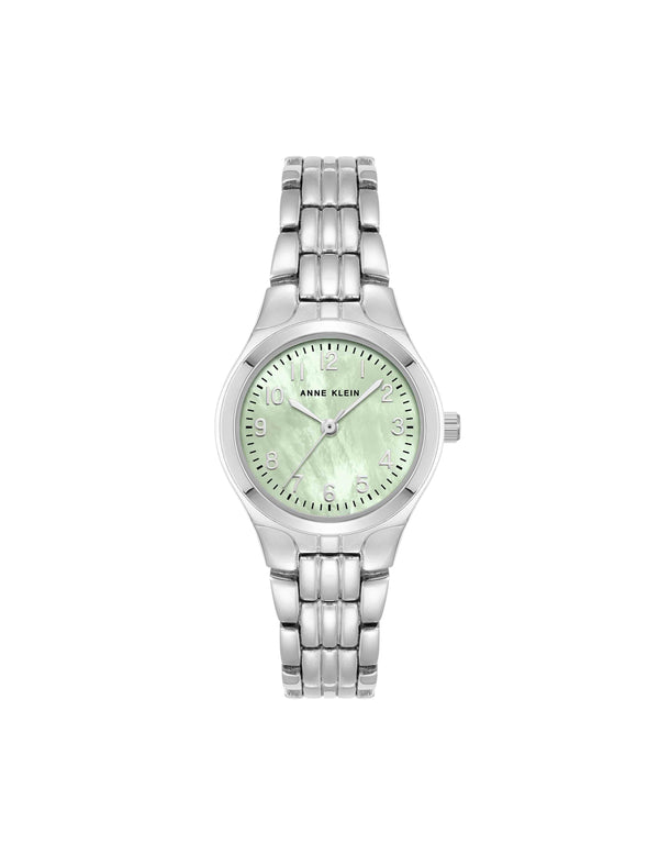 anne klein Classic Easy To Read Dial Watch Mint/Silver-Tone