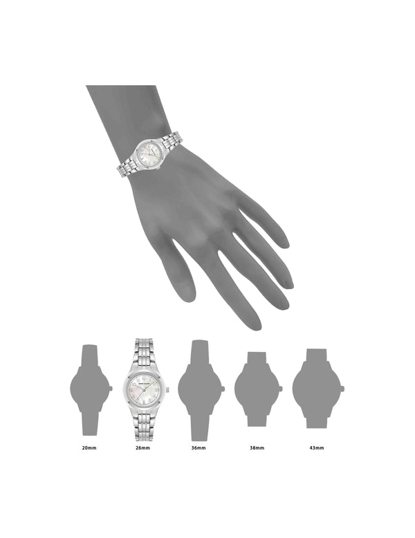 Anne Klein Classic Easy To Read Dial Watch Silver-Tone