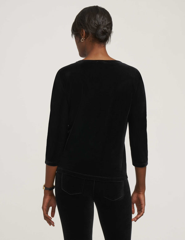 Anne Klein Classic Velour Dolman Stretch- Sale Anne Black