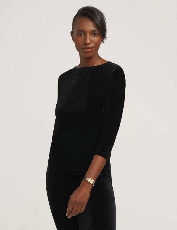 anne klein Classic Velour Dolman Stretch- Sale Anne Black