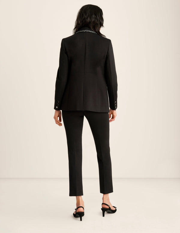 Anne Klein Compression Faux Double Breasted Jacket Anne Black Multi