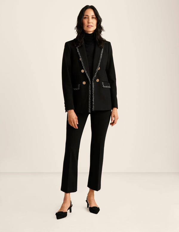 anne klein Compression Faux Double Breasted Jacket Anne Black Multi