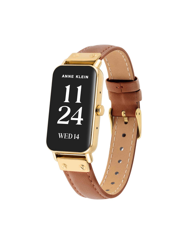 Anne Klein Connect It Illume Smartwatch Set Gold-Tone/Brown/Navy