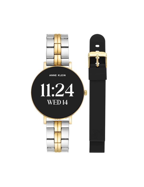 anne klein Connect It Prism Smartwatch Set Two-Tone/Black