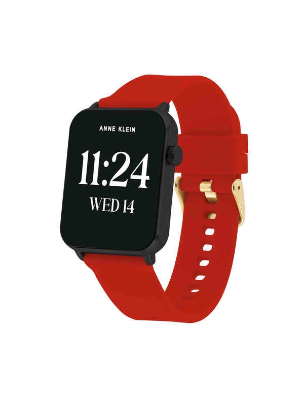 Anne Klein Connect It Stellar Smartwatch Set Gold-Tone/Red