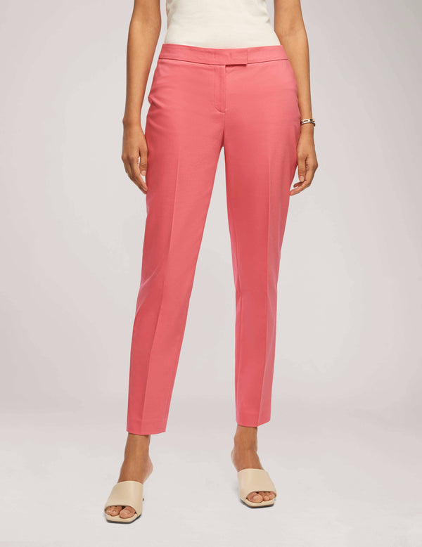 anne klein Cotton Double Weave Bowie Pant- Sale Camellia