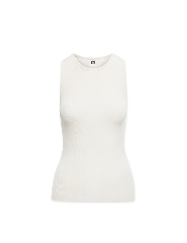 Anne Klein Crewneck Sleeveless Sweater Shell- Sale Anne White