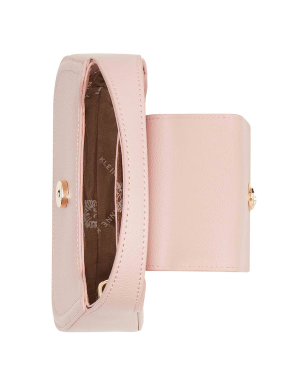 Anne Klein Crystal Horsebit Mini Top Handle With Convertible Strap