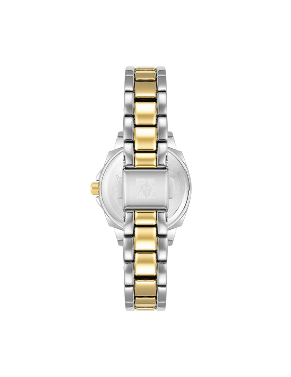 Anne Klein Cushion Case Bracelet Watch Silver-Tone/Gold-Tone