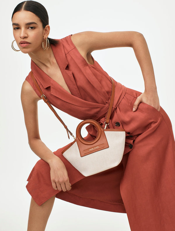 anne klein Double Breasted Midi Dress- Sale Chestnut