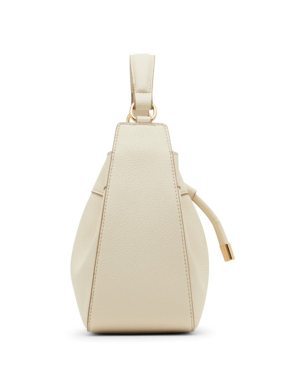 Anne Klein Drawstring Bucket With 2 Detachable Straps Parchment