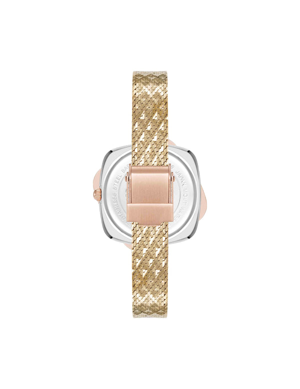 Anne Klein Elegant Hidden Crystal Watch Gold-Tone/Rose Gold-Tone/Silver-Tone