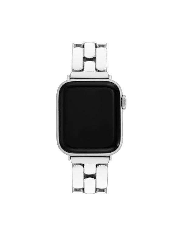 Anne Klein Enamel Link Bracelet For Apple Watch® White/Gold-Tone