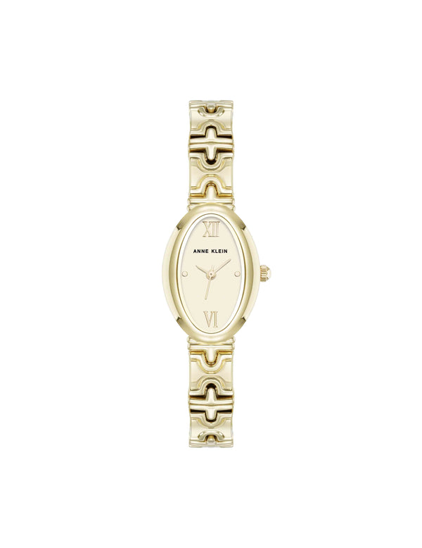 Anne Klein Enduring Oval Bracelet Watch Silver-Tone/Gold-Tone