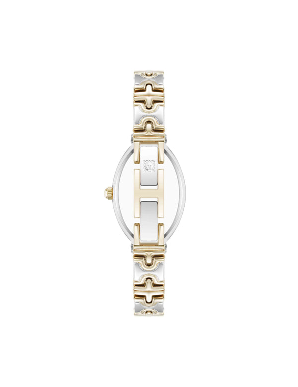 Anne Klein Enduring Oval Bracelet Watch Silver-Tone/Gold-Tone